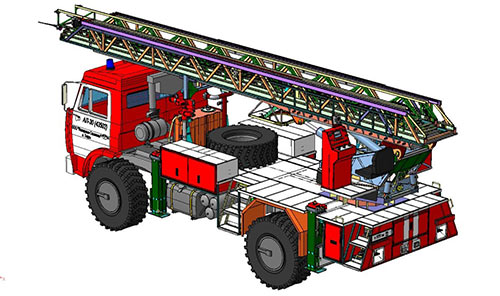 Автолестница пожарная